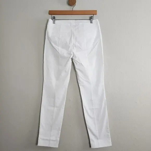 Lilly Pulitzer Kelly Skinny Ankle Pant Resort White 6 NWT Stretch High Rise 28" - Picture 7 of 9